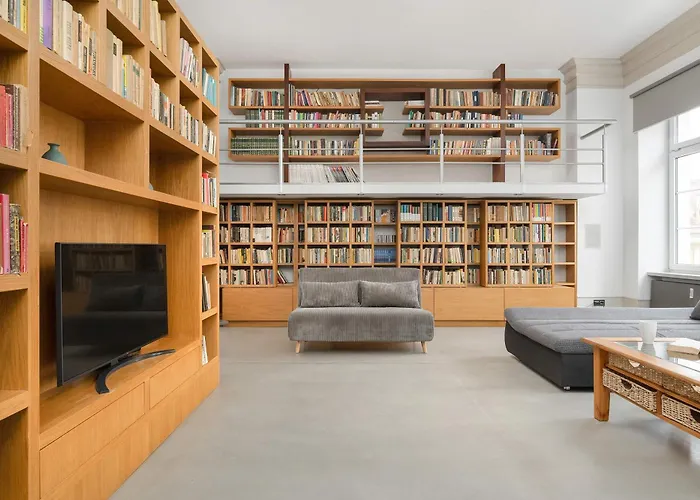 Unique And Bright Library Apartment Near Old Town In Wroclaw By Noclegi Renters