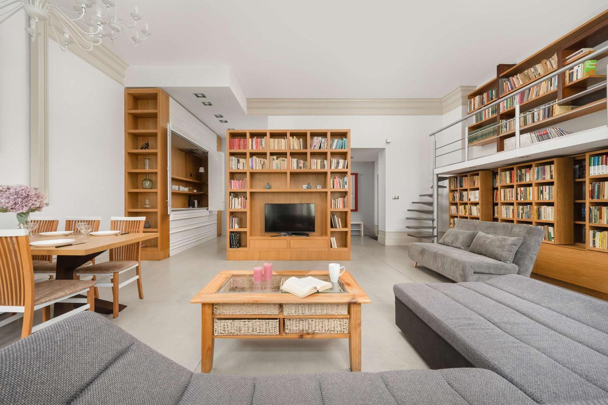 Unique And Bright Library Near Old Town In By Renters Апартаменти Вроцлав